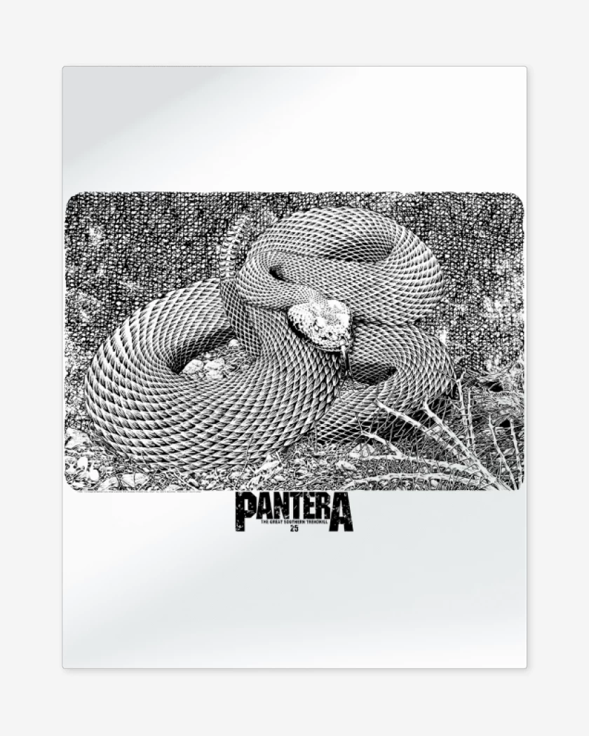 Print metalico Blanco de Pantera Trendkill