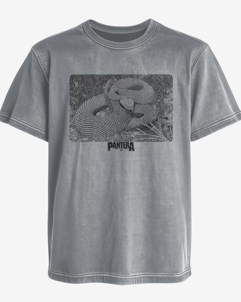 Polera desgastada Gris Melange de Pantera Trendkill