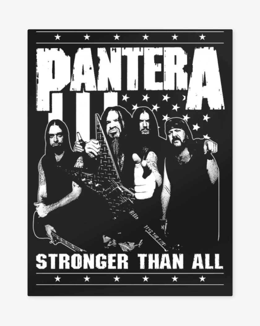 Print metalico Negro de Pantera Stronger Than All