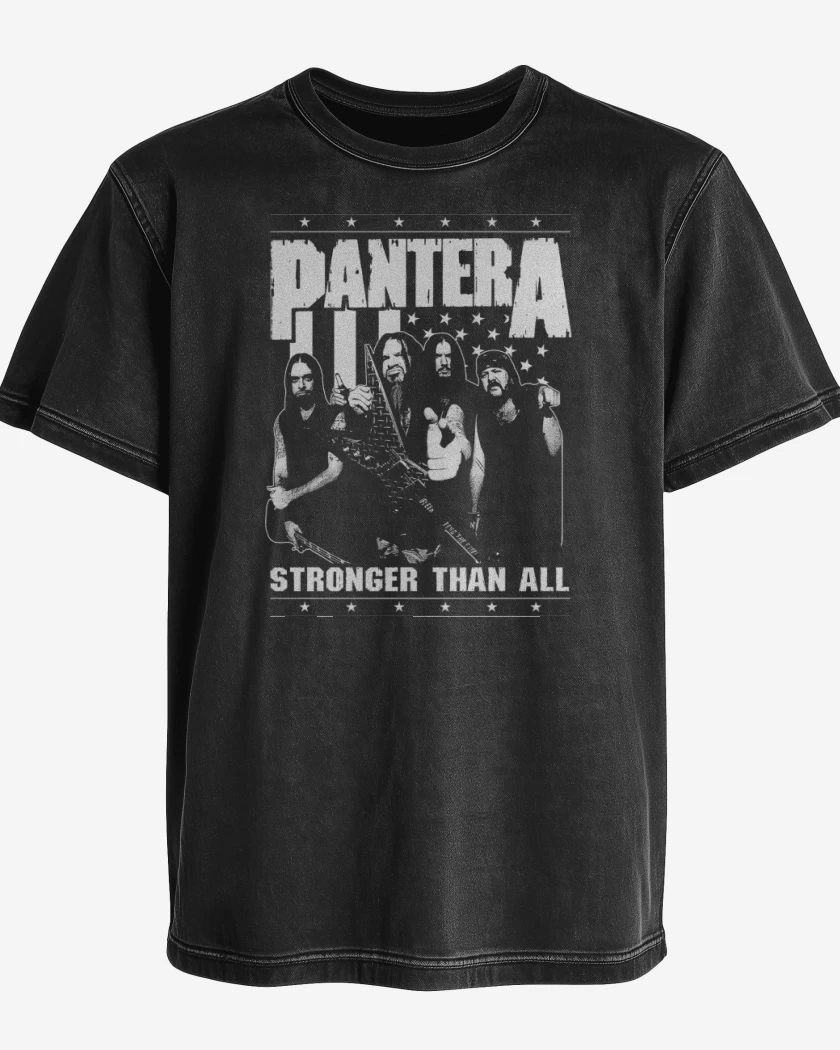 Polera desgastada Pantera Stronger Than All