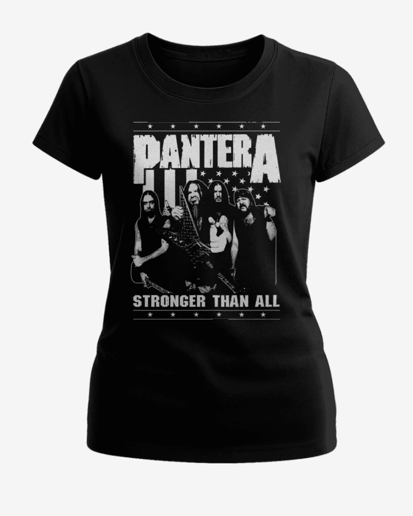 Polera de Mujer Pantera Stronger Than All