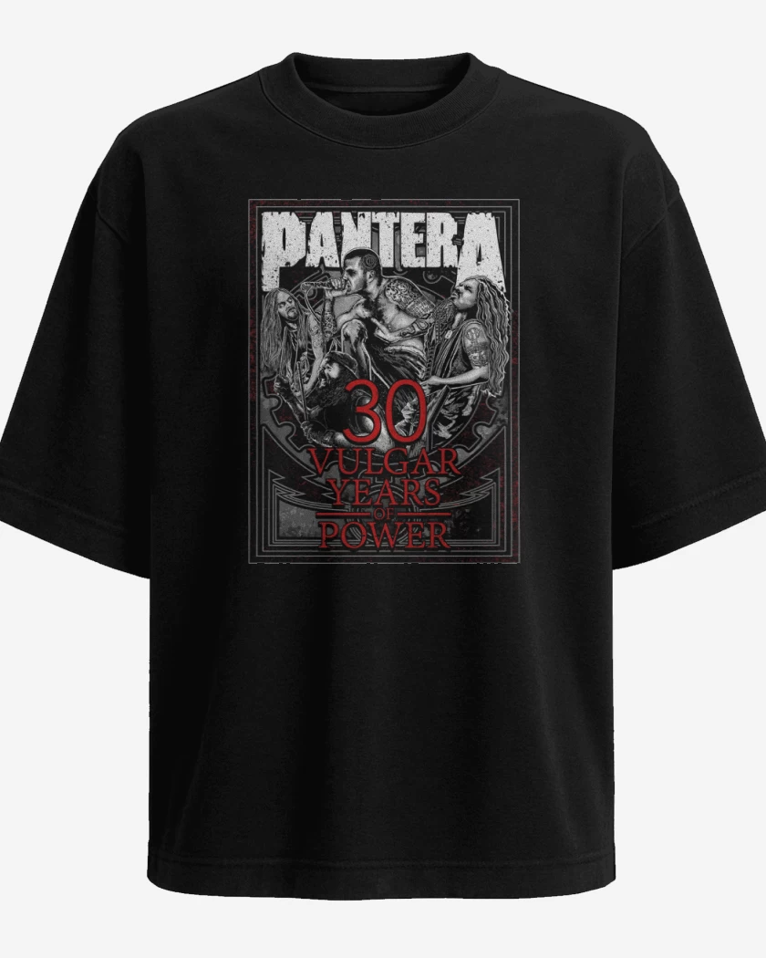 Polera Oversize Pantera 30 Vulgar Years
