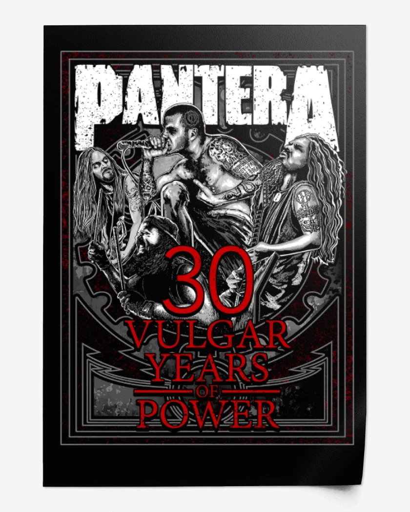 Print Pantera 30 Vulgar Years