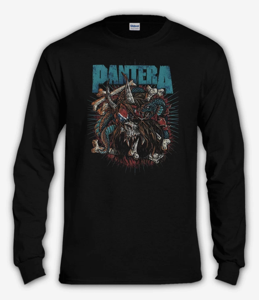 Polera manga larga Pantera Dimebag Skull