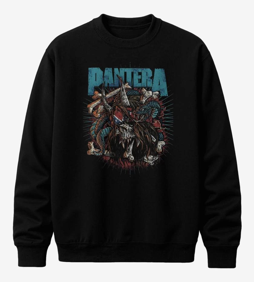 Poleron polo Pantera Dimebag Skull