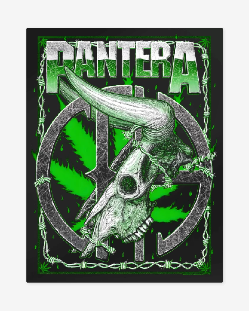 Print metalico Pantera Groove and Weed