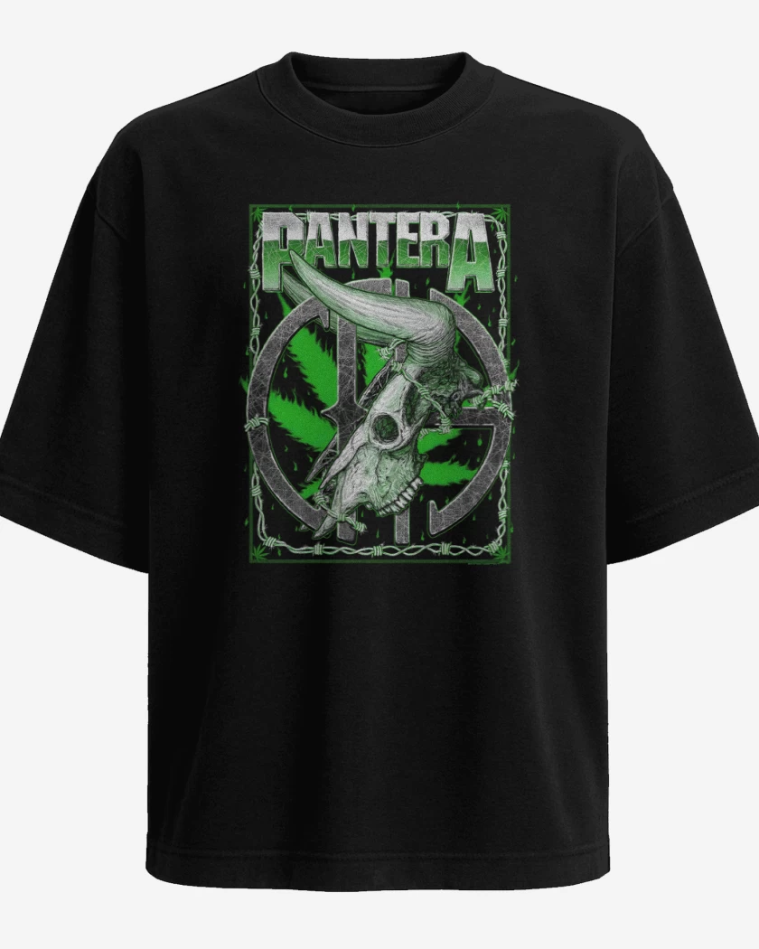 Polera Oversize Pantera Groove and Weed