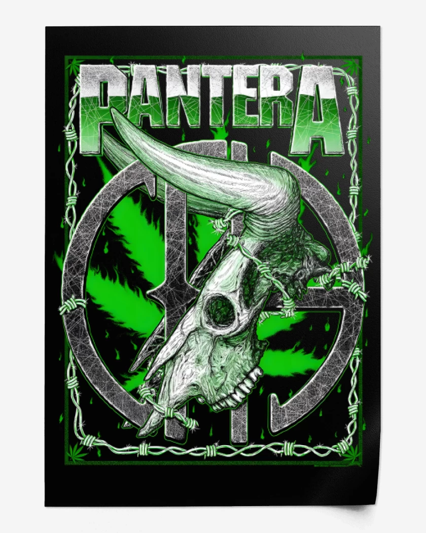 Print Pantera Groove and Weed