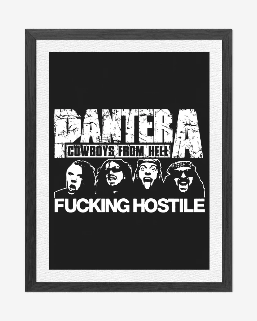 Cuadro decorativo Pantera Fucking Hostile