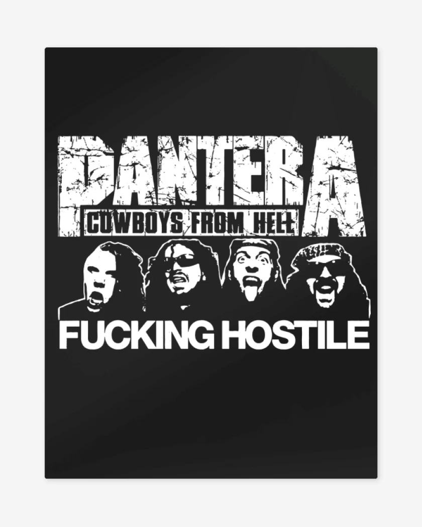 Print metalico Pantera Fucking Hostile