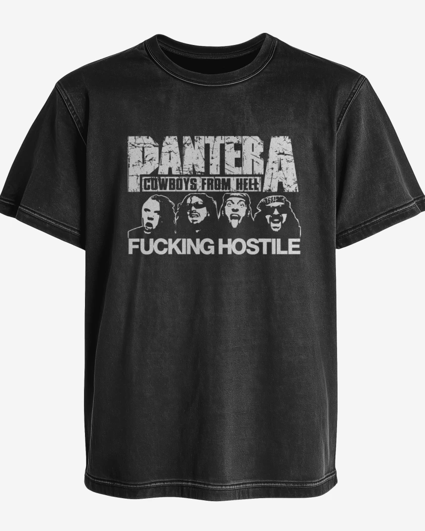 Polera desgastada Pantera Fucking Hostile