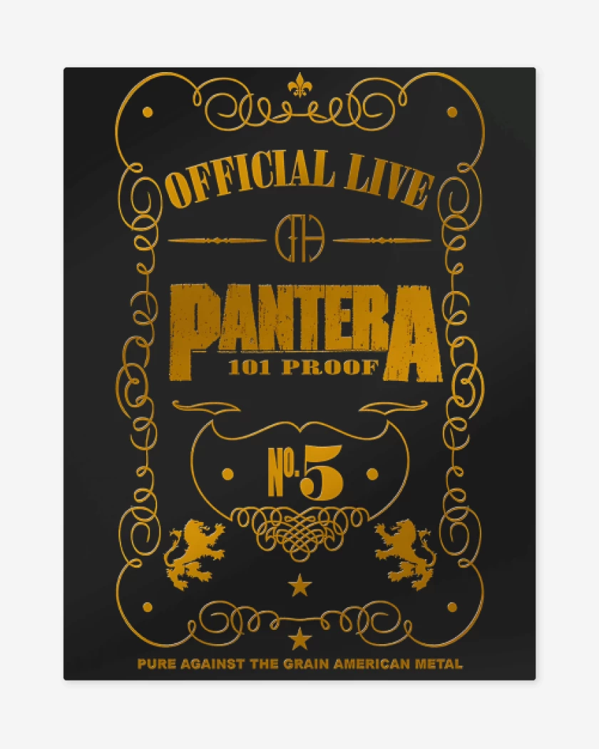 Print metalico Negro de Pantera Official Live