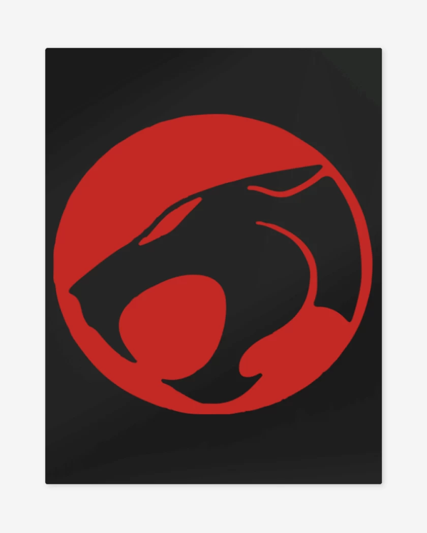 Print metalico Negro de Thundercats