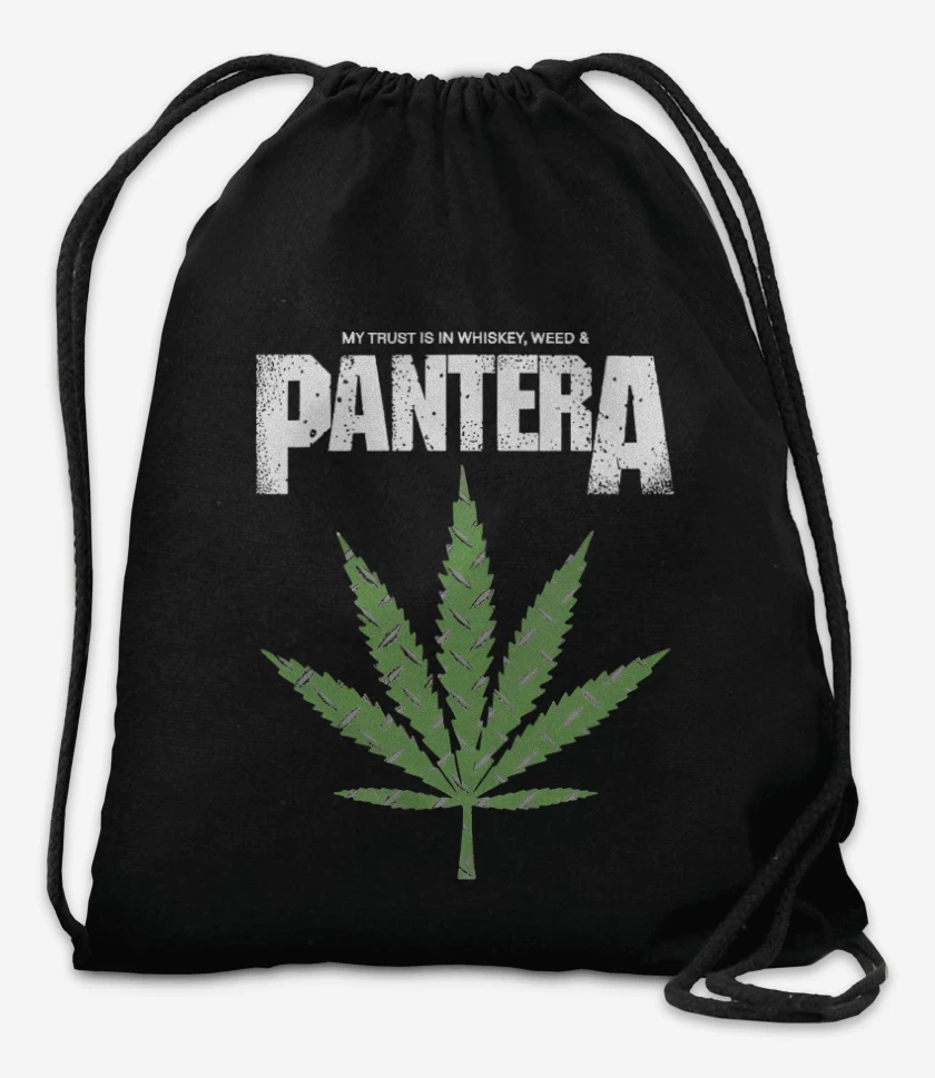 Mochila Negro de Pantera Weed