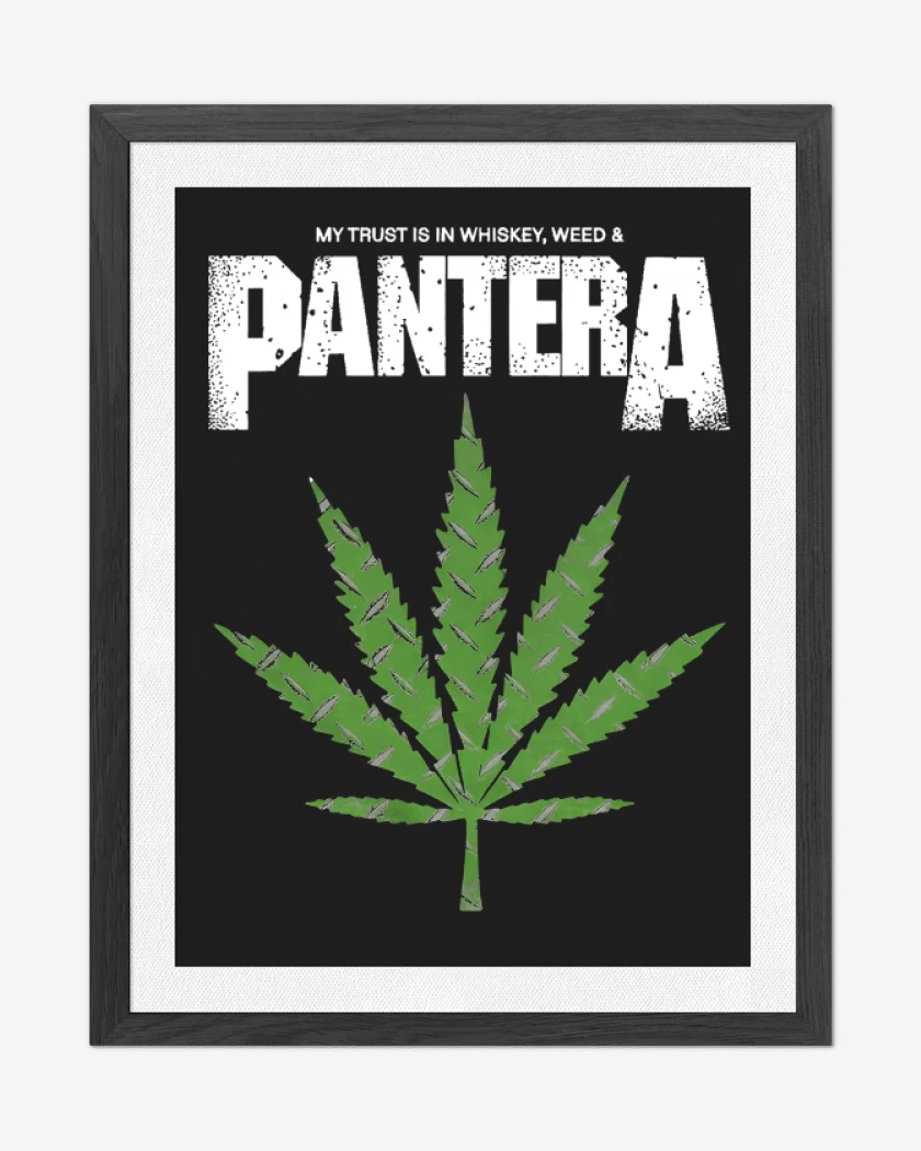 Cuadro decorativo Pantera Weed