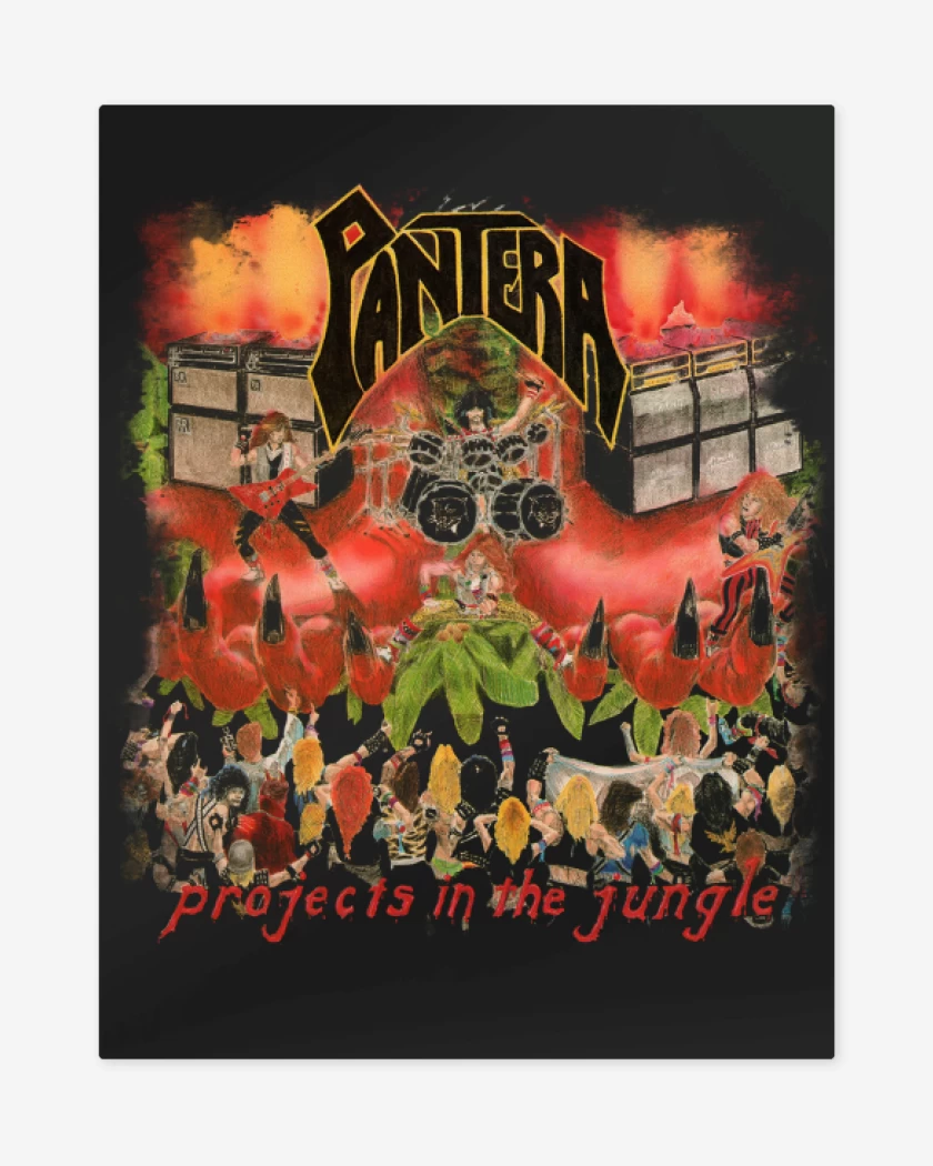 Print metalico Pantera Projects in the Jungle