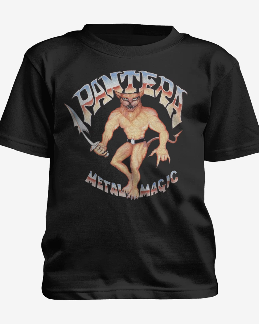 Polera de niño Negro de Pantera Metal Magic