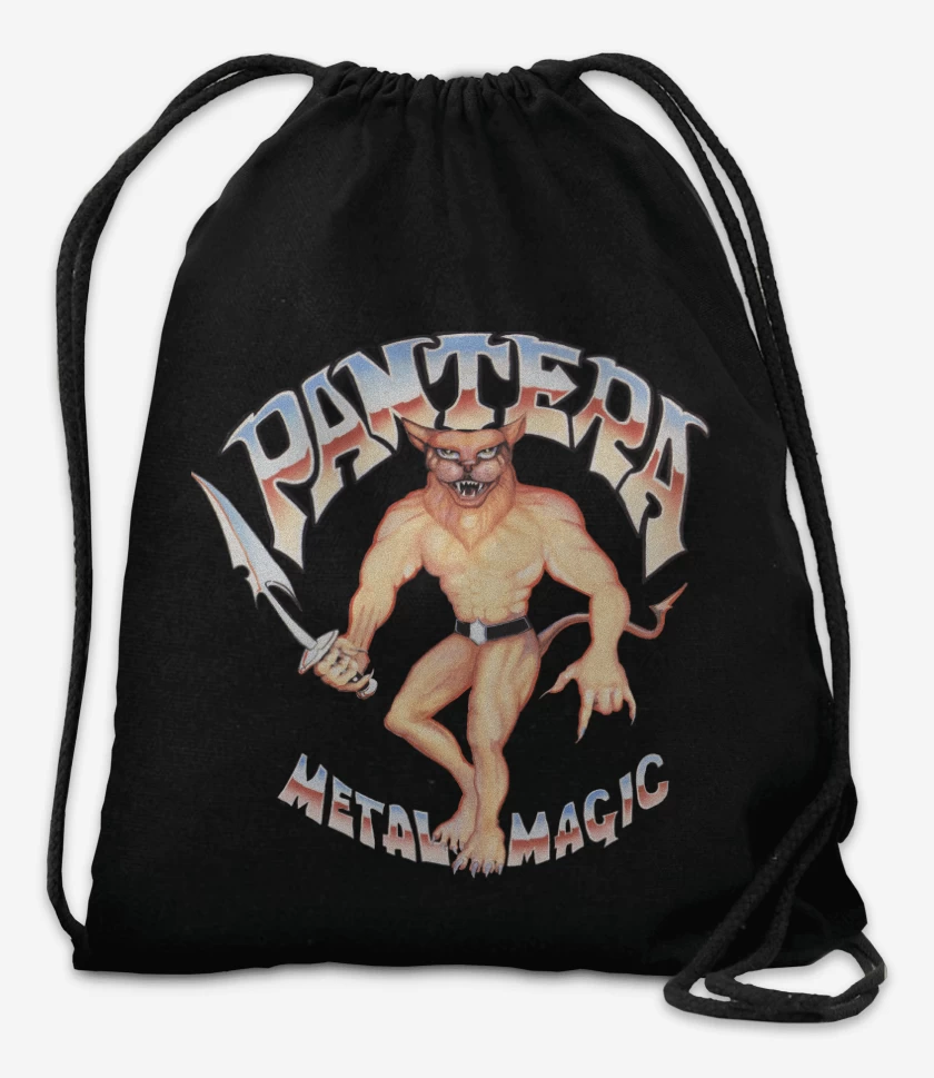 Mochila Negro de Pantera Metal Magic