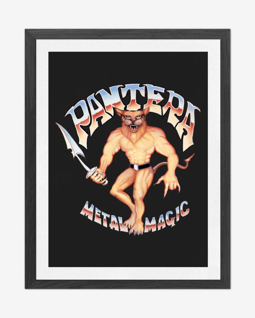 Cuadro decorativo Negro de Pantera Metal Magic