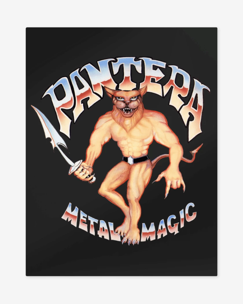 Print metalico Negro de Pantera Metal Magic