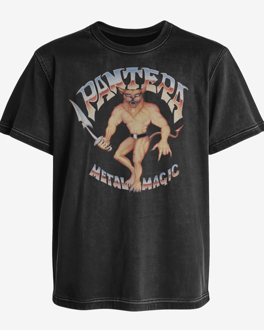 Polera desgastada Pantera Metal Magic