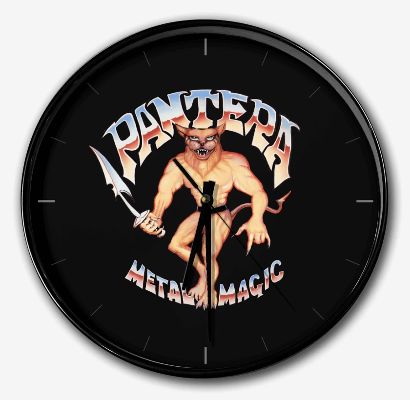 Reloj Negro de Pantera Metal Magic