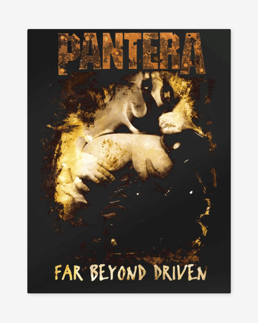 Print metalico Negro de Pantera Far Beyond Driven