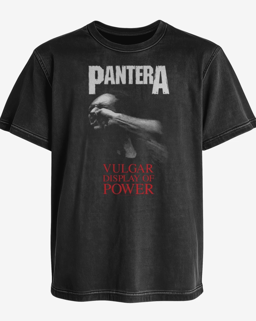 Polera desgastada Pantera Vulgar Display of Power