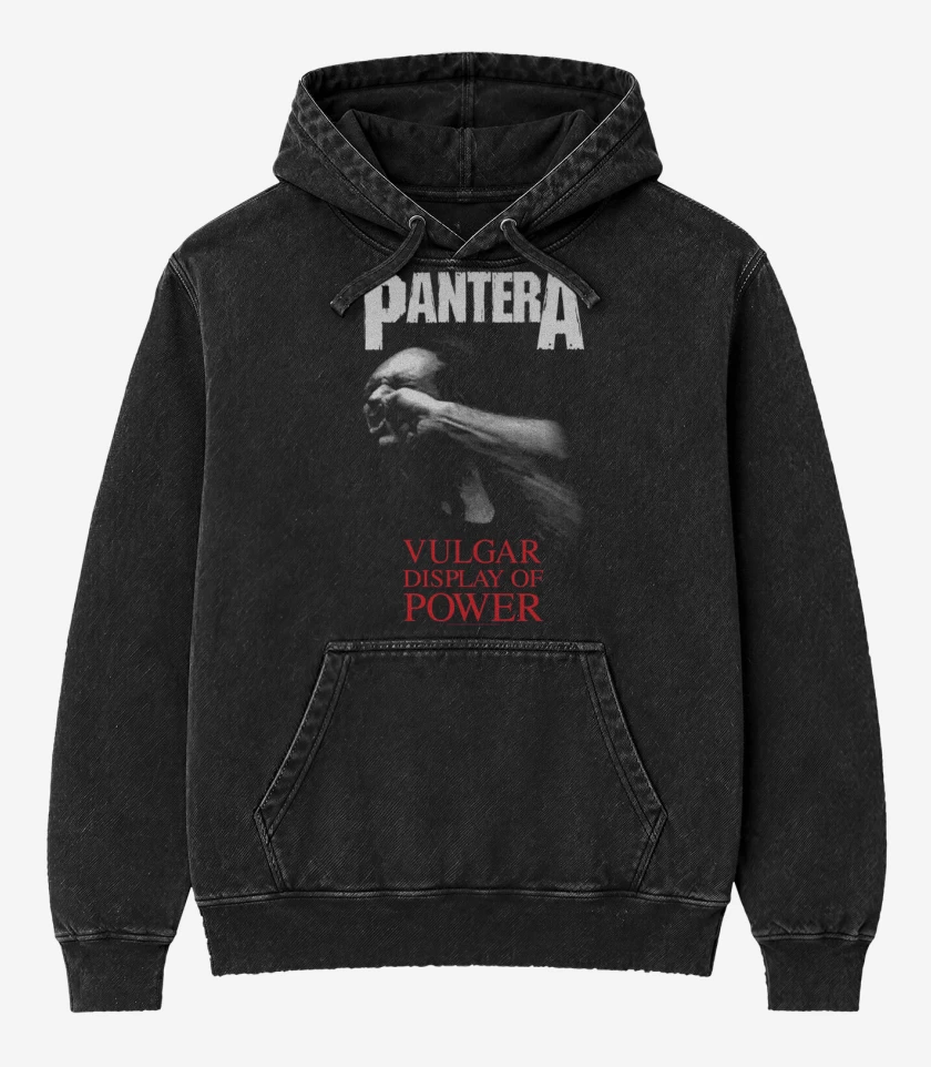 Poleron Canguro Acid Wash Pantera Vulgar Display of Power