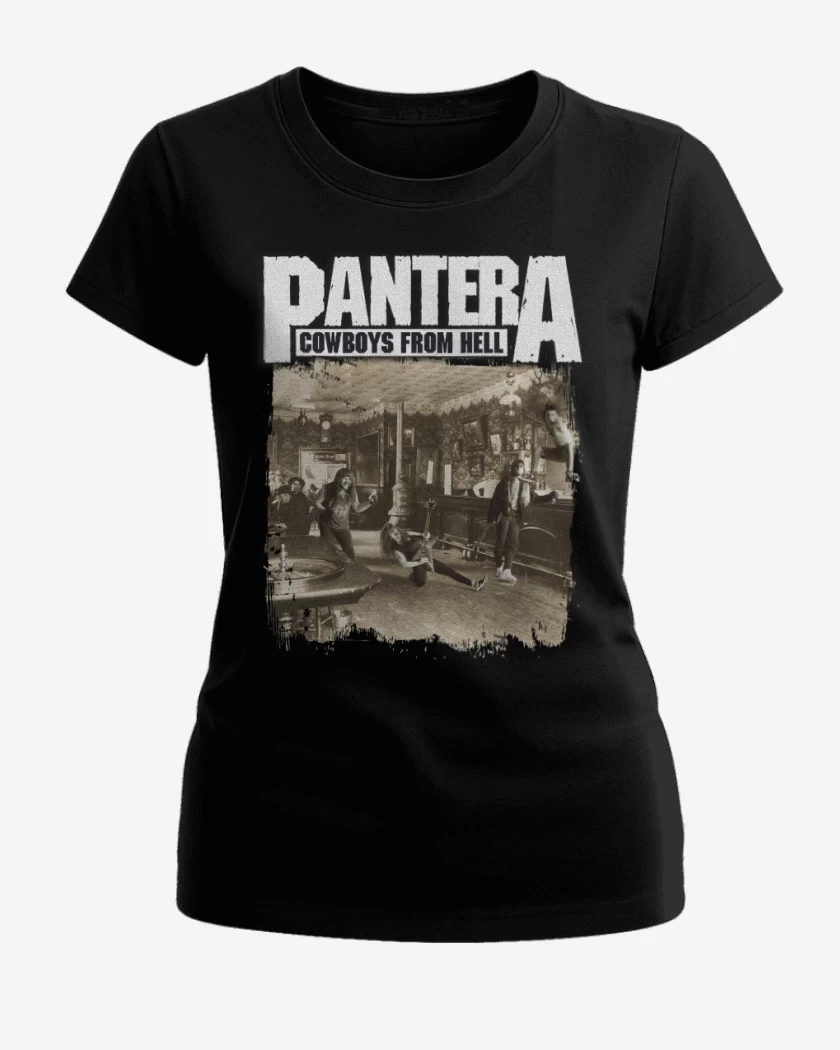 Polera de Mujer Pantera Cowboys From Hell