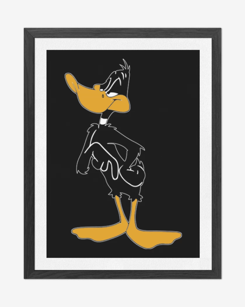 Cuadro decorativo Negro de Lucas El pato