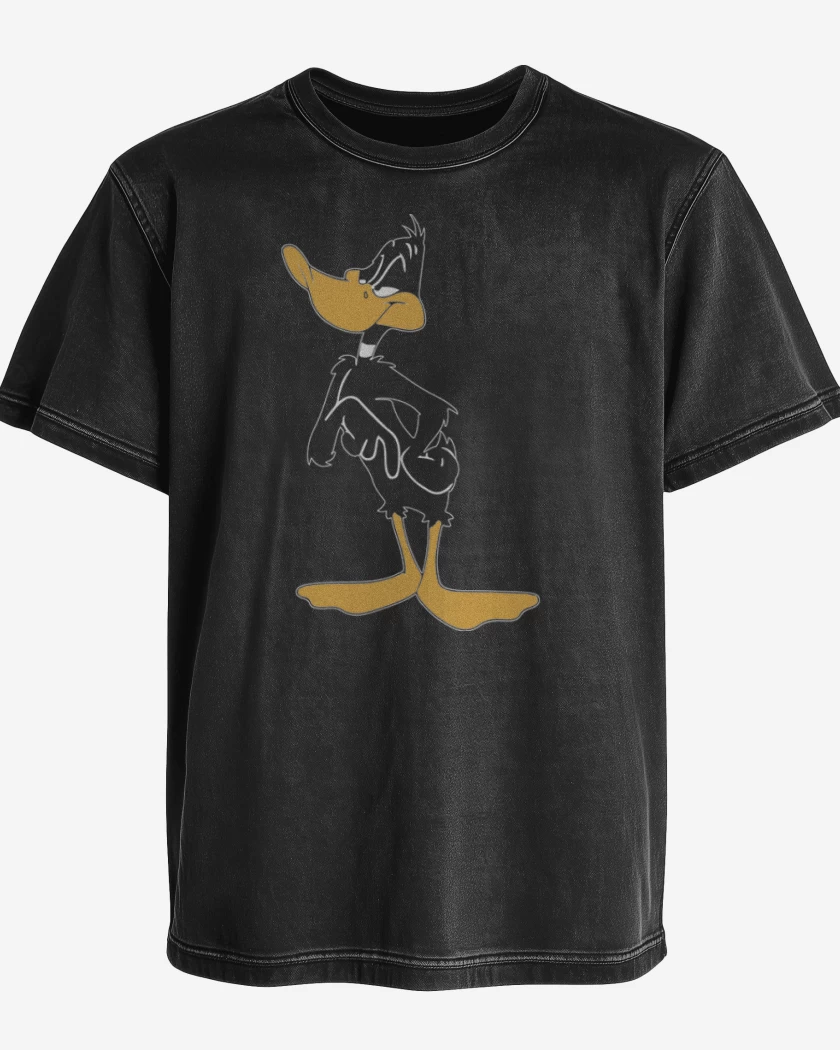 Polera desgastada Negro de Lucas El pato