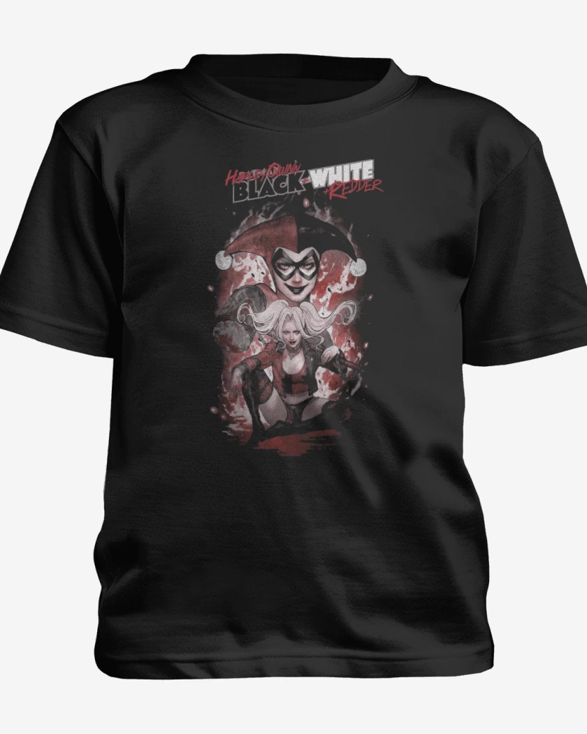 Polera de niño Harley Quinn Black & White