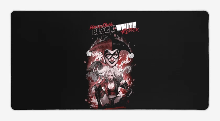 Mouse pad Gamer Negro de Harley Quinn Black & White