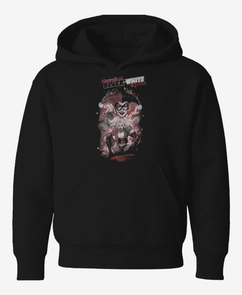 Poleron de niño Negro de Harley Quinn Black & White