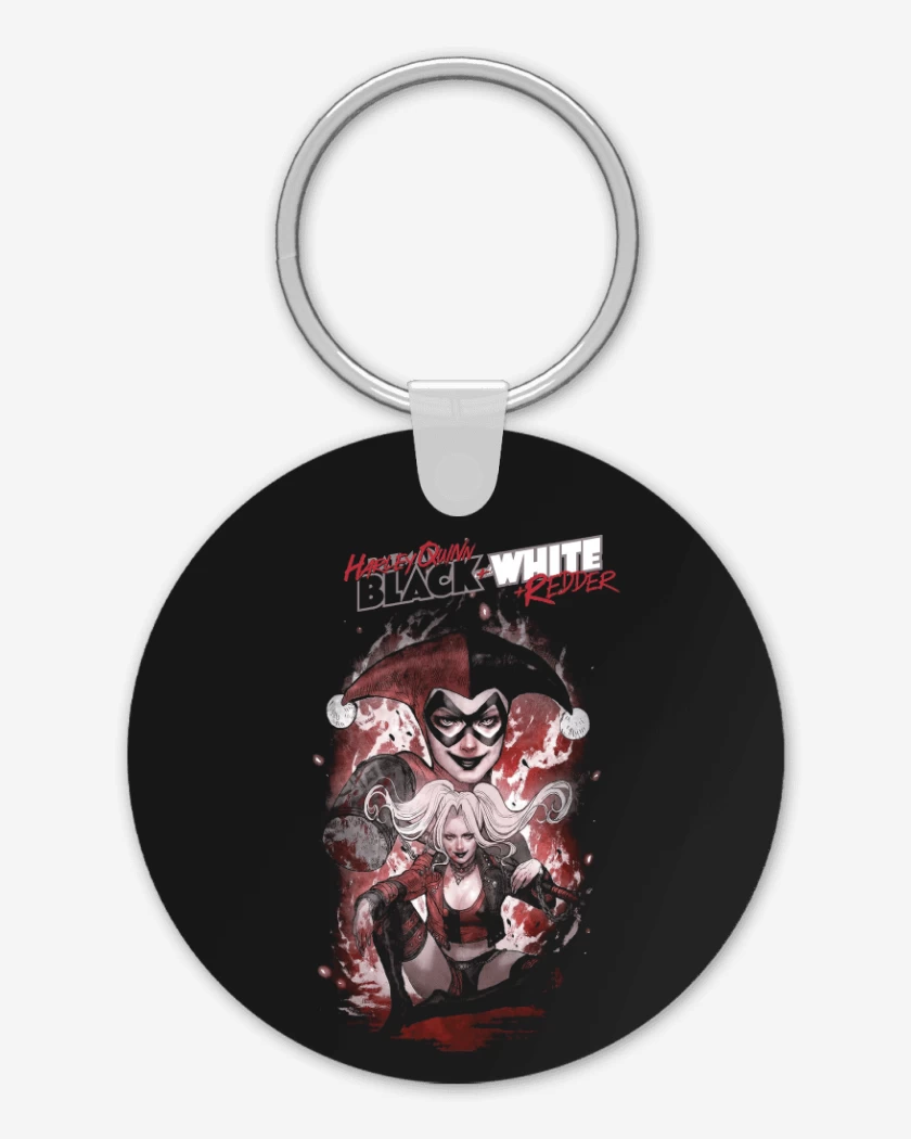Llavero Harley Quinn Black & White