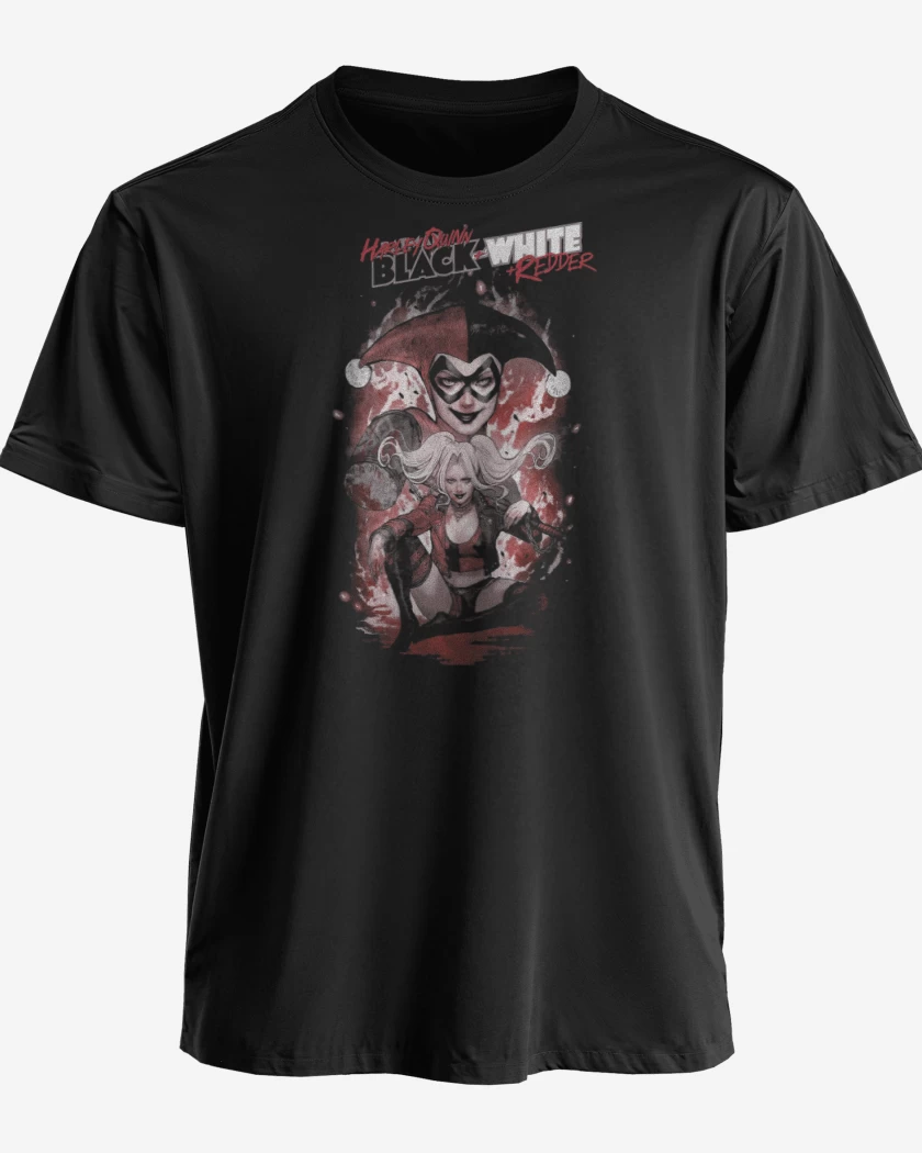 Polera premium Negro de Harley Quinn Black & White