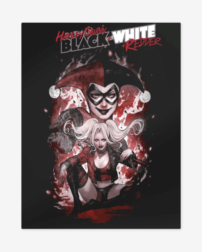 Print metalico Negro de Harley Quinn Black & White