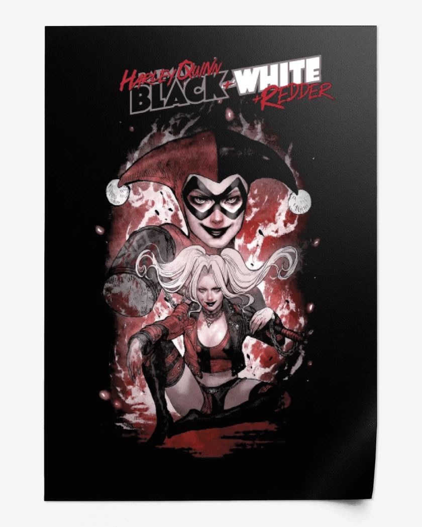 Print Harley Quinn Black & White