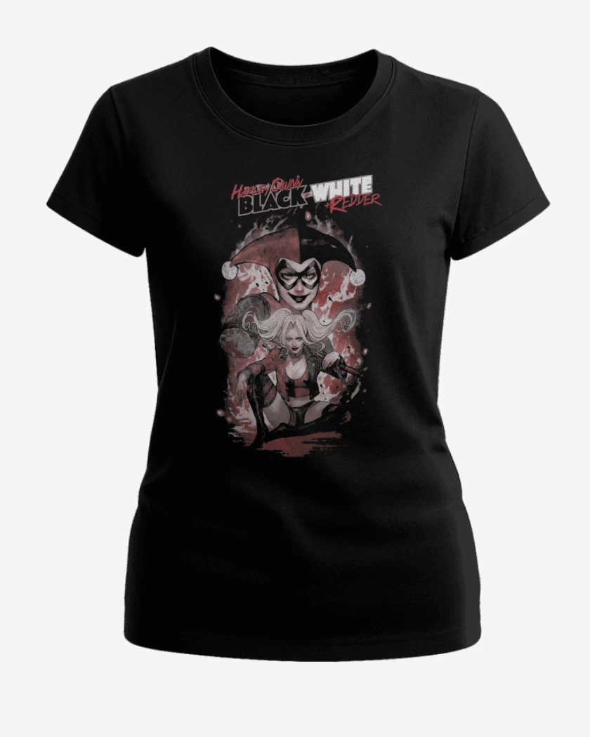 Polera de Mujer Negro de Harley Quinn Black & White