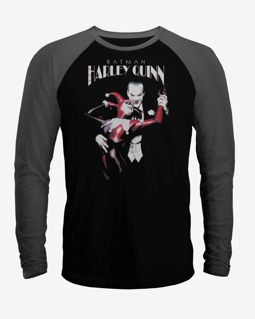 Polera Raglan Batman Harley Quinn