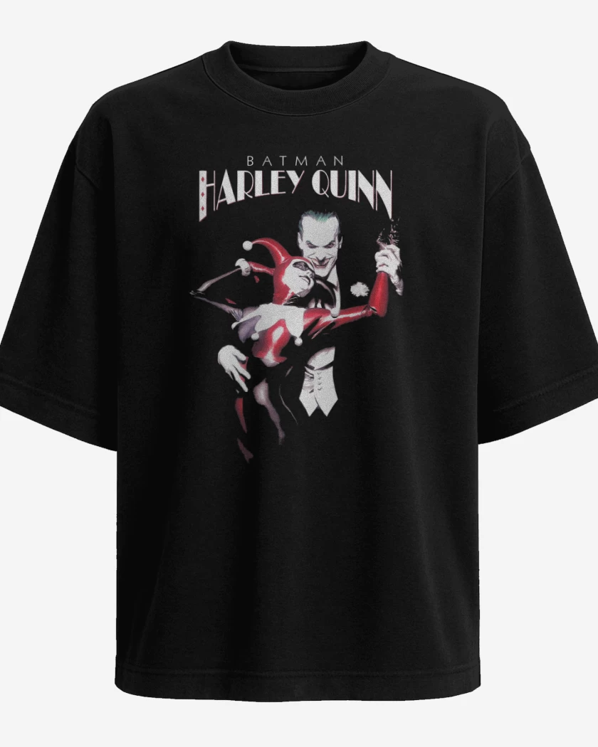 Polera Oversize Batman Harley Quinn
