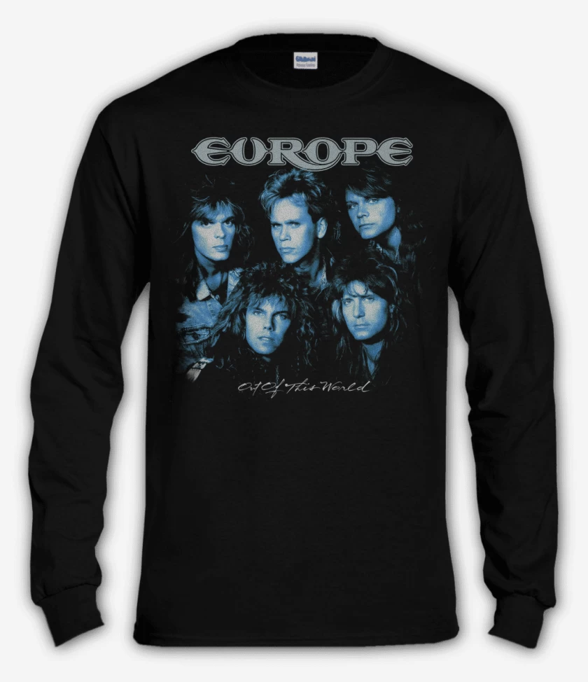 Polera manga larga Negro de Europe Out of This World