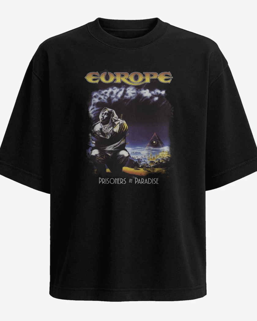 Polera Oversize Negro de Europe Prisoners in Paradise