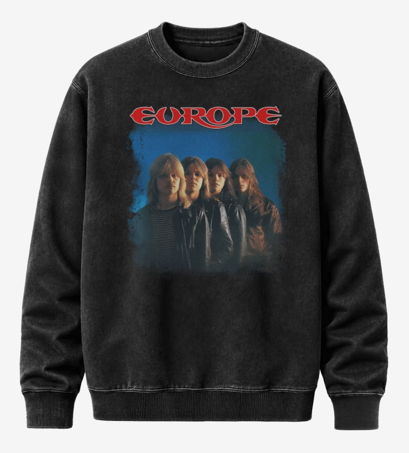 Poleron Polo Acid Wash Negro de Europe 1983