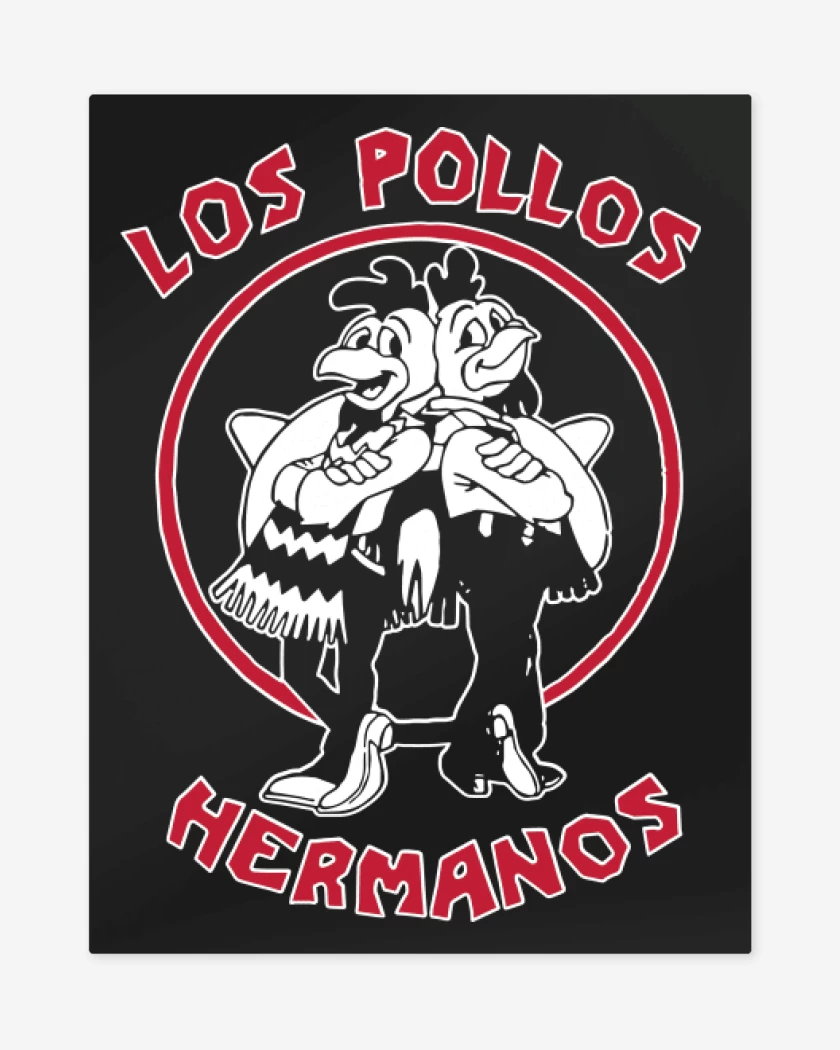 Print metalico Negro de Los Pollos Hermanos