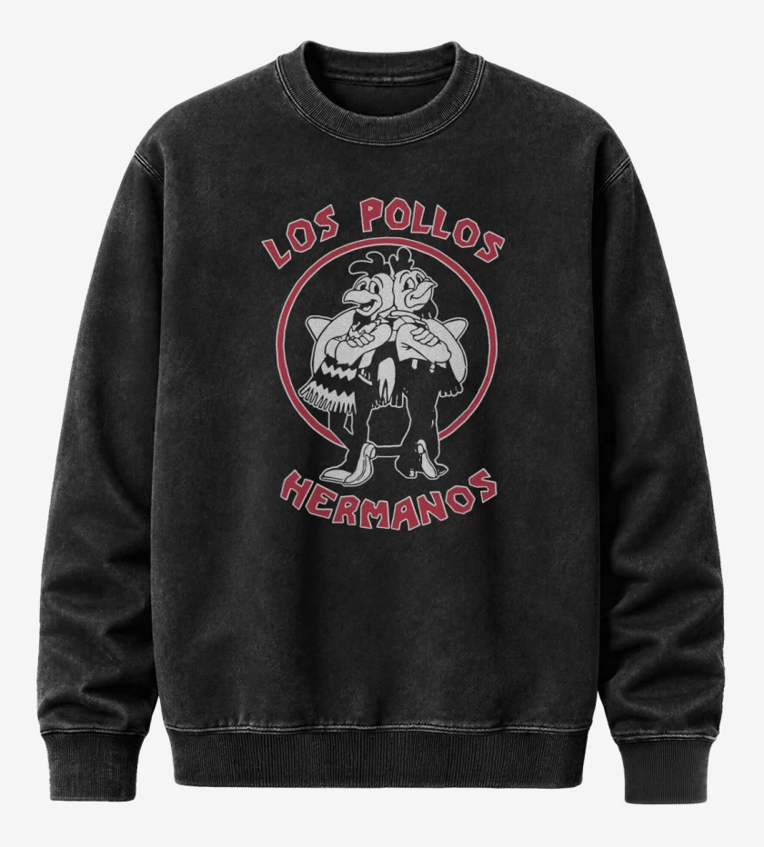 Poleron Polo Acid Wash Los Pollos Hermanos
