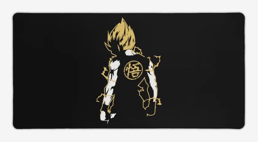 Mouse pad Gamer Negro de Goku Espalda