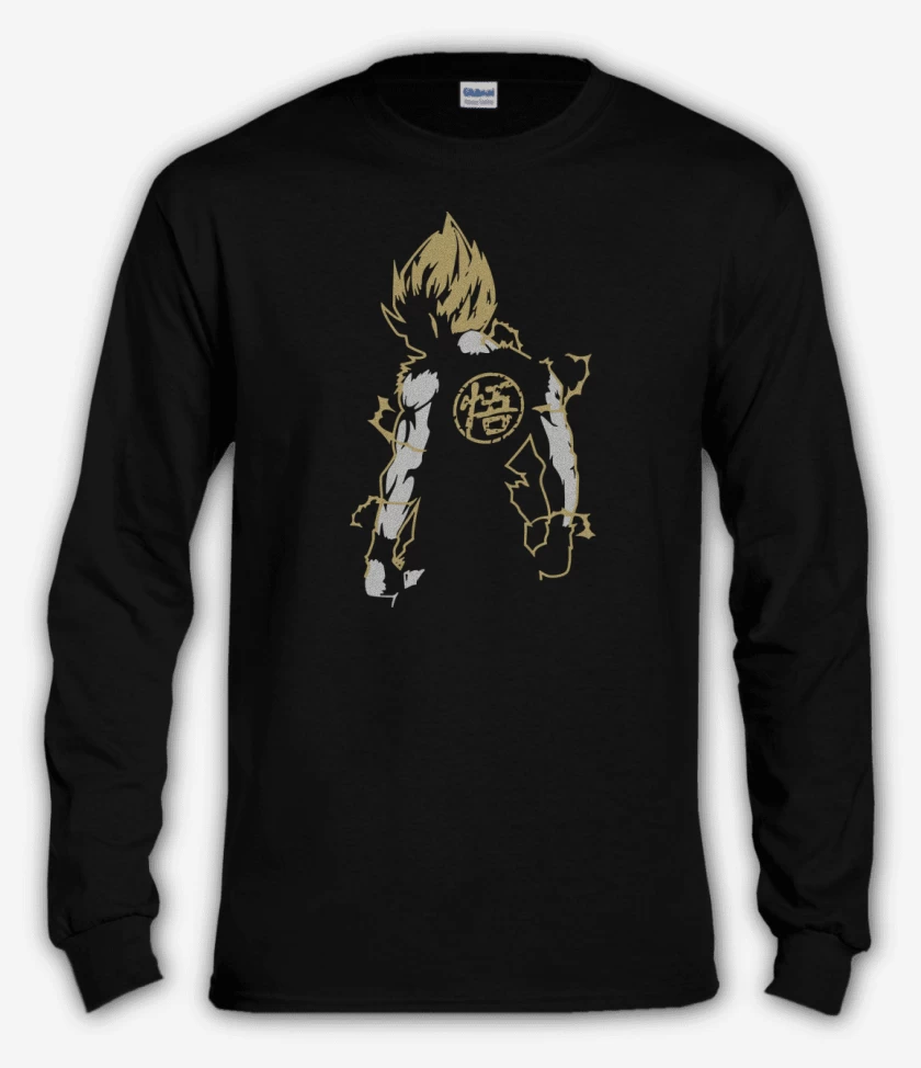 Polera manga larga Goku Espalda