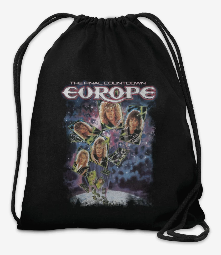 Mochila Negro de Europe The Final Countdown